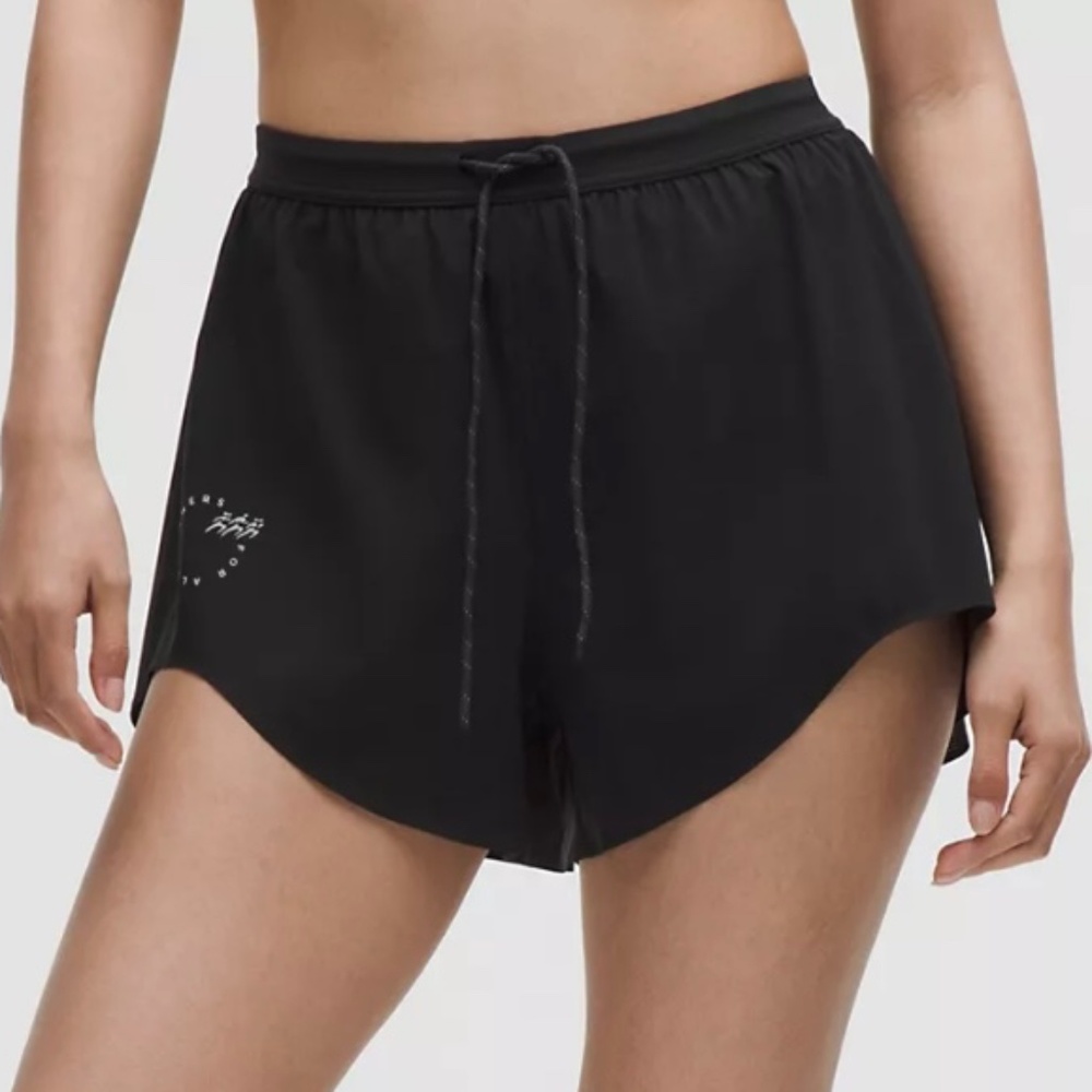 Lululemon Mile Maker Run Crew Graphic Woven High-Rise Short 3"